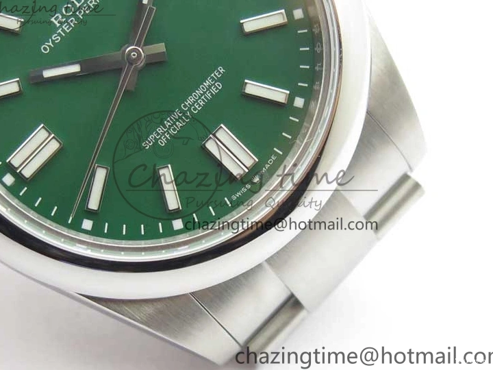 Best 124300 Bracelet Maker BP Green on SS Edition Oyster Dial 41mm Perpetual 0522